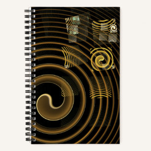 Abstrakte Hypnose Notizbuch