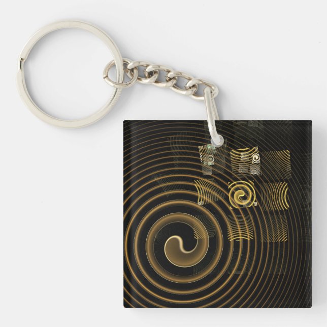 Abstrakte Hypnose Schlüsselanhänger (Vorderseite)