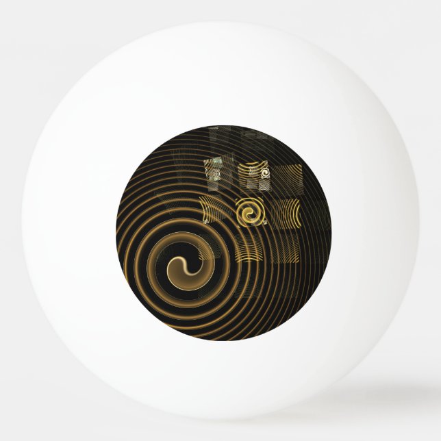 Abstrakte Hypnose Tischtennisball (Vorderseite)
