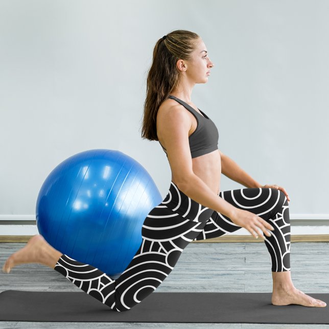 abstrakte hypnotische Kreise Leggings (Von Creator hochgeladen)