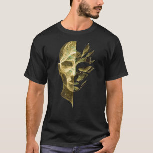 Abstrakte Identitätsgespaltene Gesicht – Geschicht T-Shirt