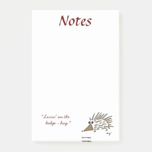 Abstrakte Igel Sticky Notes Post-it Klebezettel