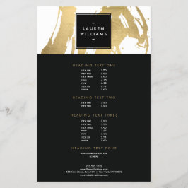 Abstrakte Imitate Goldschmiedemarken auf Weiß Flyer