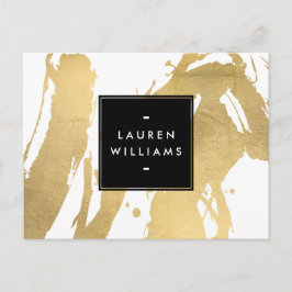 Abstrakte Imitate Goldschmiedemarken auf Weiß Postkarte