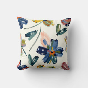 Abstrakte impressionistische Wildblumenmuster mit  Kissen