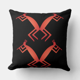 Abstrakte Indianerin Kokopelli Kissen