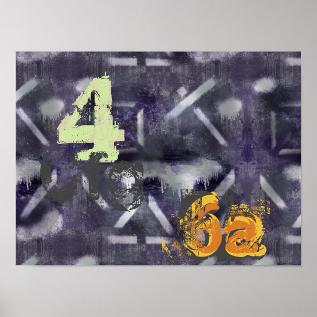 Abstrakte Industriekunst Poster (Vorne)