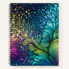 Abstrakte Ink Art Spirituosen Notebook Notizbuch