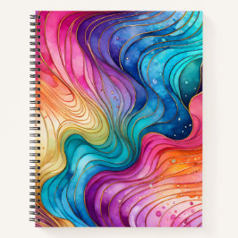 Abstrakte Ink Art Spirituosen Notebook Notizbuch