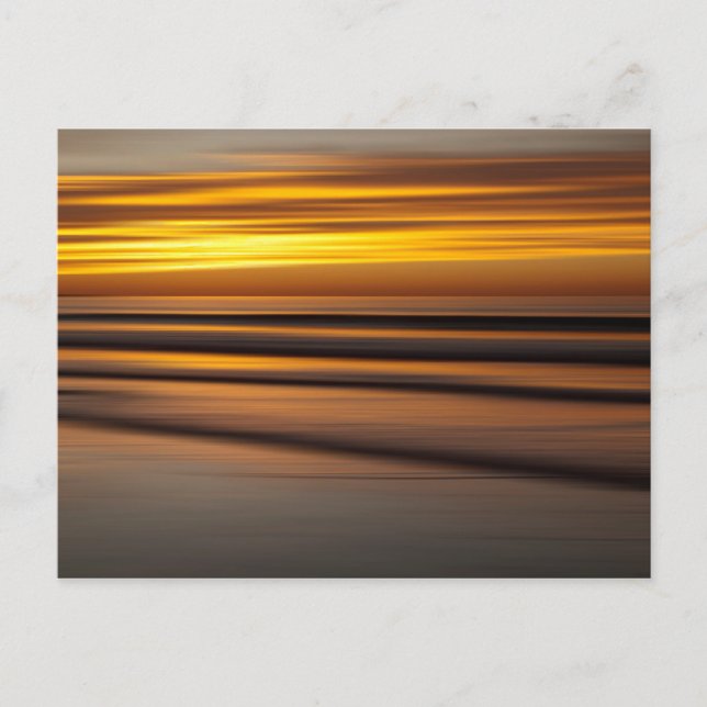 Abstrakte Jahreszeit bei Sonnenuntergang, CA Postkarte (Vorderseite)