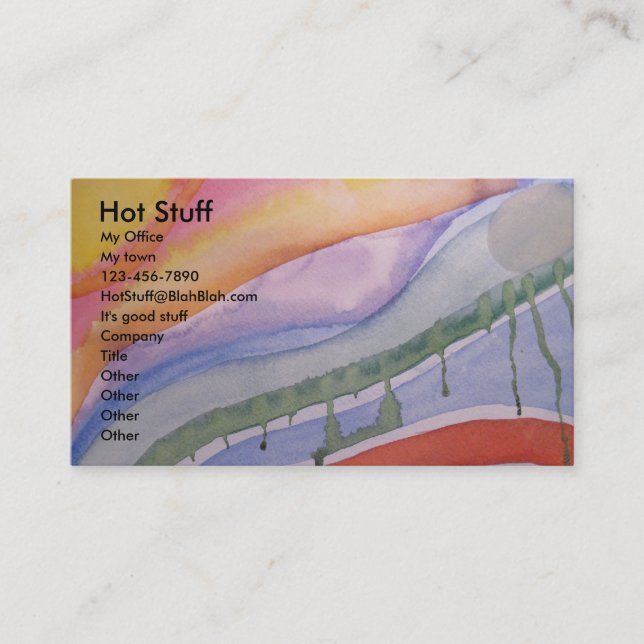 abstrakte jetzt Geschäftskarte Visitenkarte (Vorderseite)