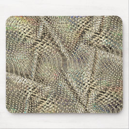 Abstrakte Jute mit leichter Metalltonschnur Mousepad