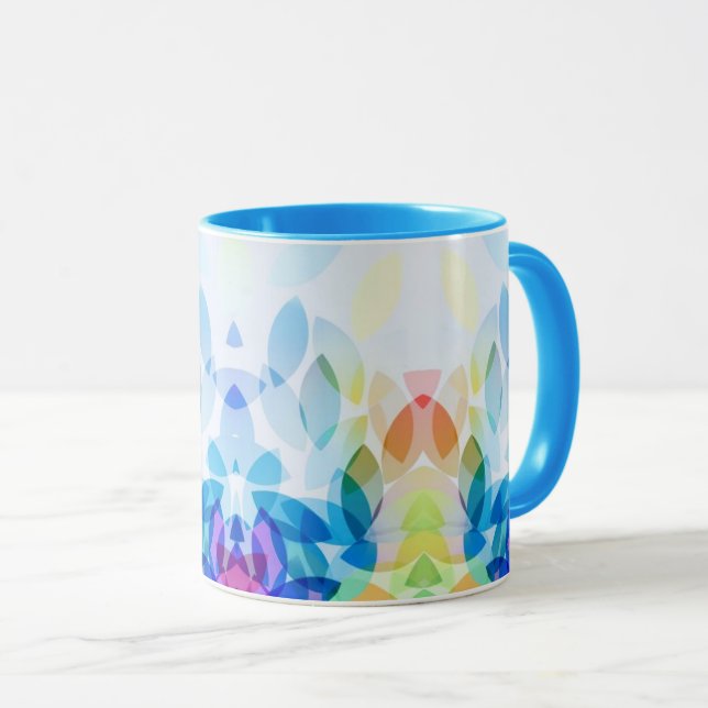 abstrakte Kaffee-Tasse Tasse (VorderseiteRechts)