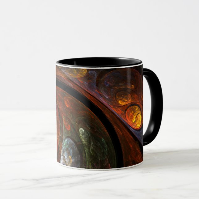 Abstrakte Kaffee-Tasse Tasse (VorderseiteRechts)