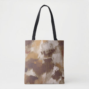 Abstrakte Kaffeefarben Paint Strokes Tasche