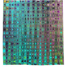 Abstrakte Kaleidoskopische Aqua Retro Boomerang Wa