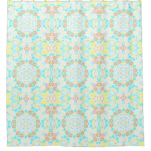 Abstrakte kaleidoskopische Blume Duschvorhang
