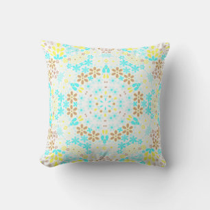 Abstrakte kaleidoskopische Blume Kissen