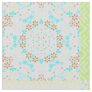 Abstrakte kaleidoskopische Blume Stoff