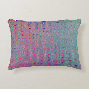 Abstrakte Kaleidoskopische Retro Boomerang Waves Dekokissen