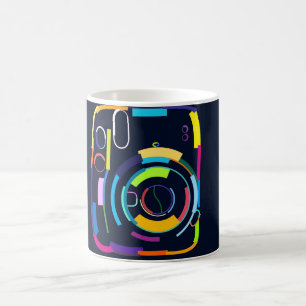 Abstrakte Kamera Kaffeetasse