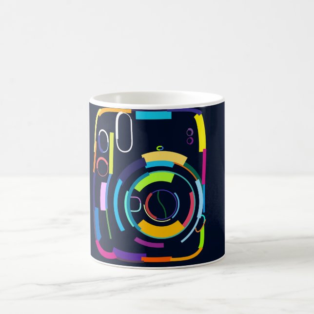 Abstrakte Kamera Kaffeetasse (Mittel)