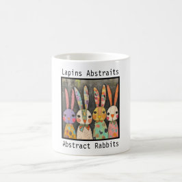 Abstrakte Kaninchen Design Kaffeetasse