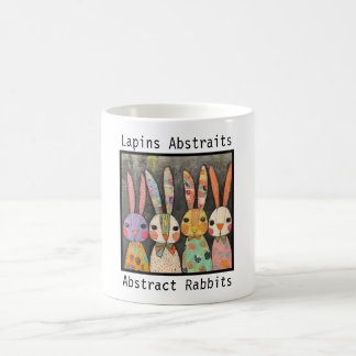 Abstrakte Kaninchen Design Kaffeetasse