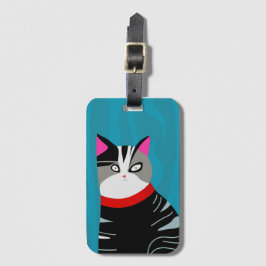 Abstrakte Katze Gepäckanhänger