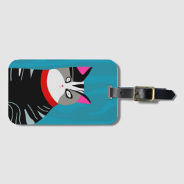 Abstrakte Katze Gepäckanhänger