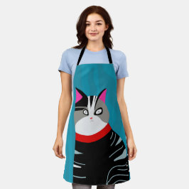 Abstrakte Katze Schürze