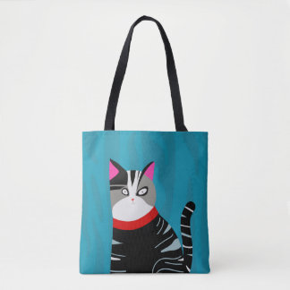 Abstrakte Katze Tasche