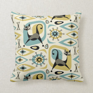 Abstrakte Katzenjacke Kissen