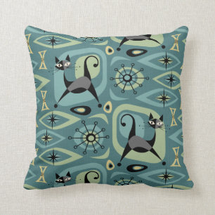 Abstrakte Katzenjacke Kissen