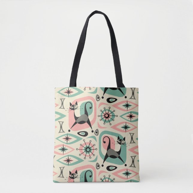 Abstrakte Katzenjacke Tasche (Vorderseite)