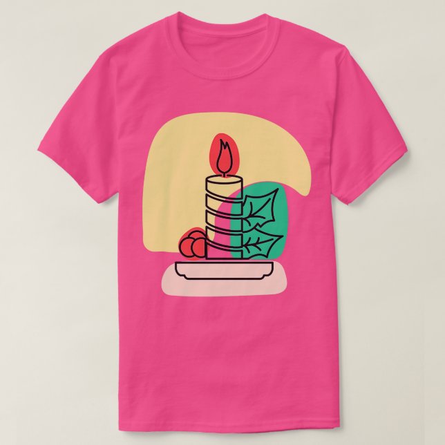 Abstrakte Kerze T-Shirt (Design vorne)