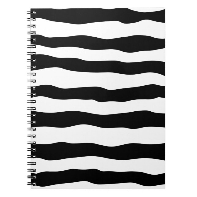 Abstrakte Kick-Line-Waves Notizblock (Vorderseite)