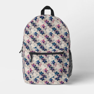 Abstrakte Kinder niedlich Cartoon Blume Blumenstra Bedruckter Rucksack