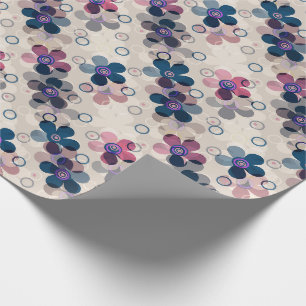 Abstrakte Kinder niedlich Cartoon Blume Blumenstra Geschenkpapier