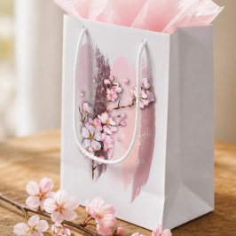 Abstrakte Kirschblüten Kleine Geschenktasche Geschenktüte