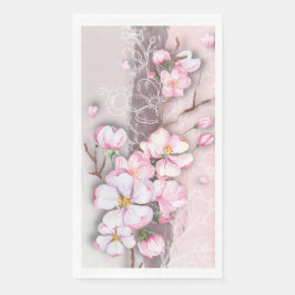 Abstrakte Kirschblüten Papierhandtuch Serviette