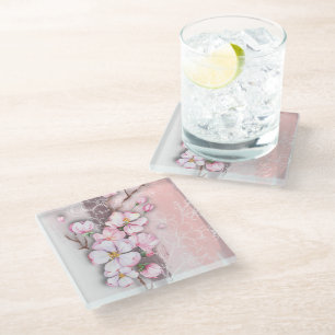 Abstrakte Kirschblüten Untersetzer