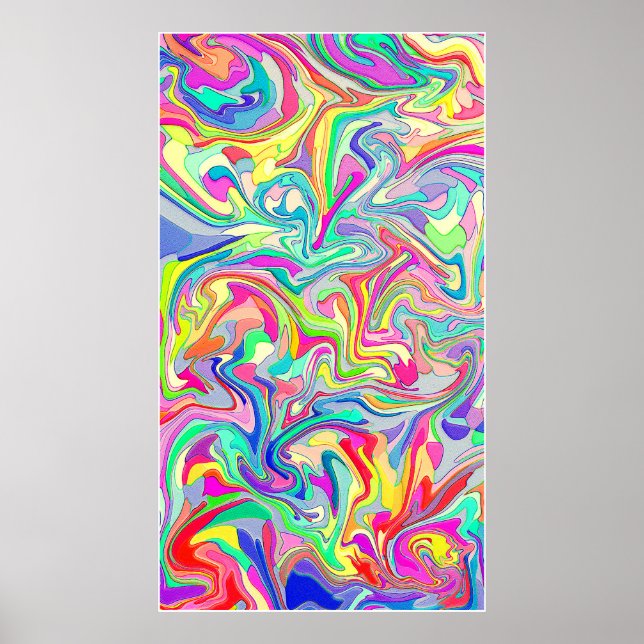 Abstrakte klassische Kunstform Poster (Vorne)