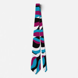 Abstrakte klassische Retro Minimalistisch Wavy Krawatte