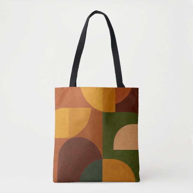 Abstrakte Komposition im Stil der Mitte des 20. Ja Tasche (Vorderseite)