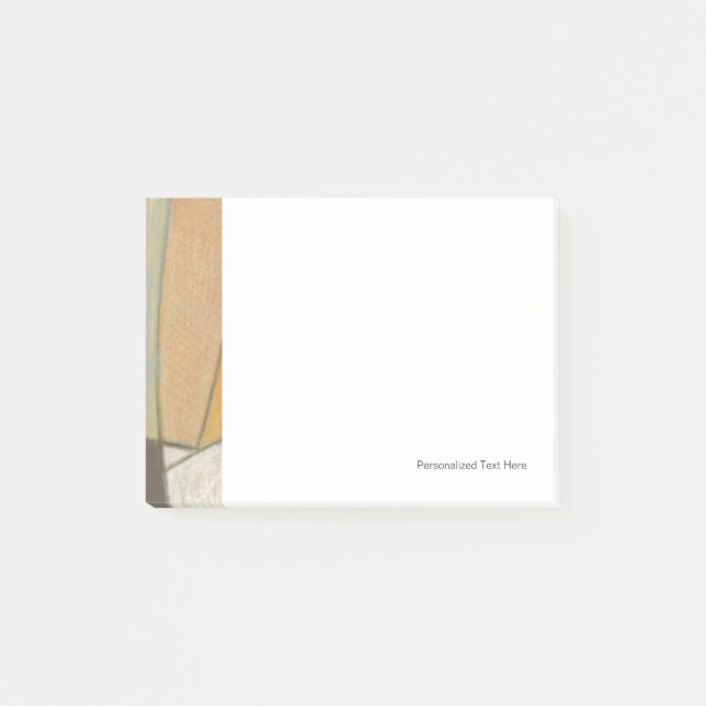 Abstrakte Komposition mit verdeckten Farben Post-it Klebezettel (Vorderseite)