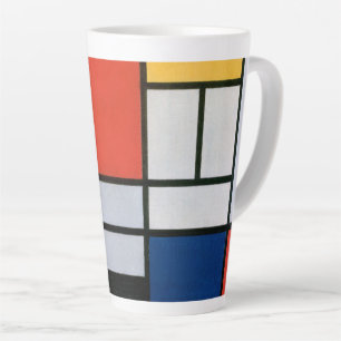 Abstrakte Komposition von Piet Mondrian Milchtasse