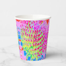 Abstrakte Kone-Blume mit mehrfarbigem Regenbogen