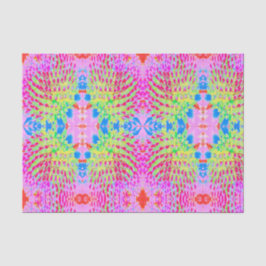 Abstrakte Kone-Blume mit mehrfarbigem Regenbogen Seidenpapier