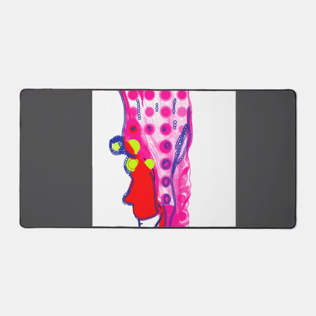Abstrakte königliche Kunst-Schreibtischunterlage Schreibtischunterlage (Vorderseite)